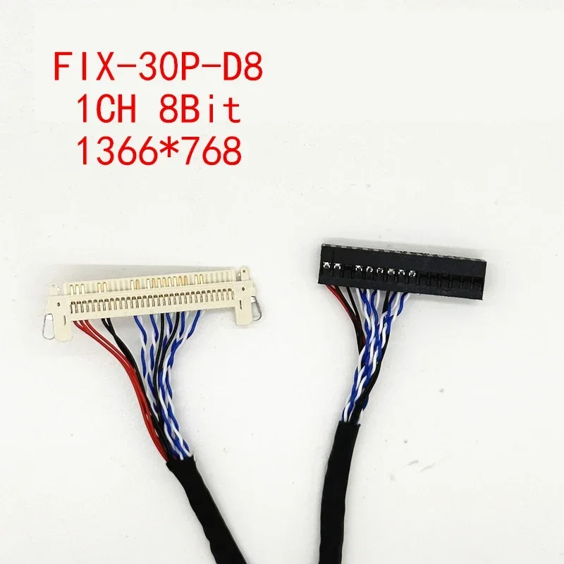 

FIX-30P-D8 1CH 8Bit LVDS Cable for LG AU Chi Mei Sharp 30pin 400mm 1m 32Inch LCD