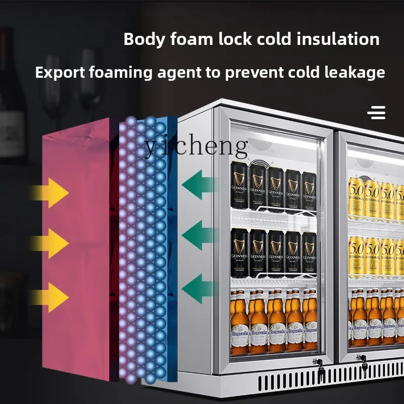 

XL Bar Counter Refrigerated Cabinet Small Beer Cabinet Bar Ice Air-cooled Beverage Display Cabinet