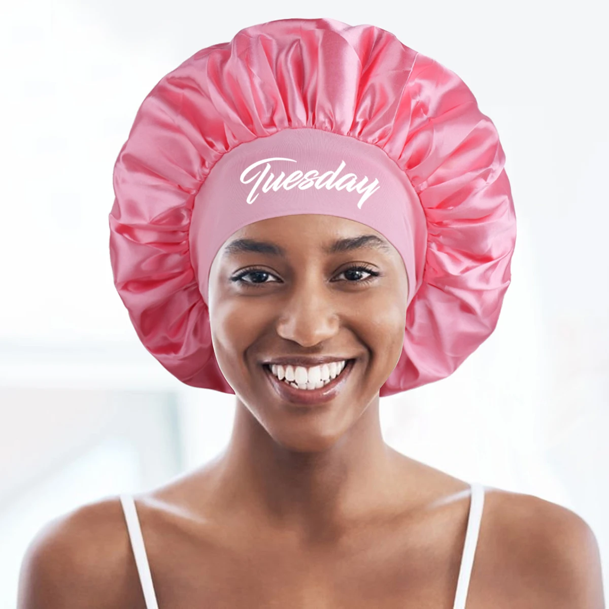 1 x weiche, atmungsaktive Schlafmütze zum Schutz vor Haaren – einlagige Unisex-Twist-Mütze – Detail 13