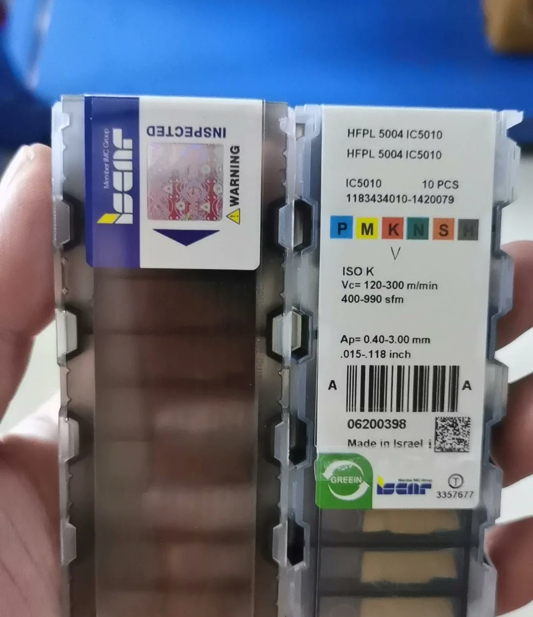 

Hard alloy cutting blades HFPL 5004 IC5010