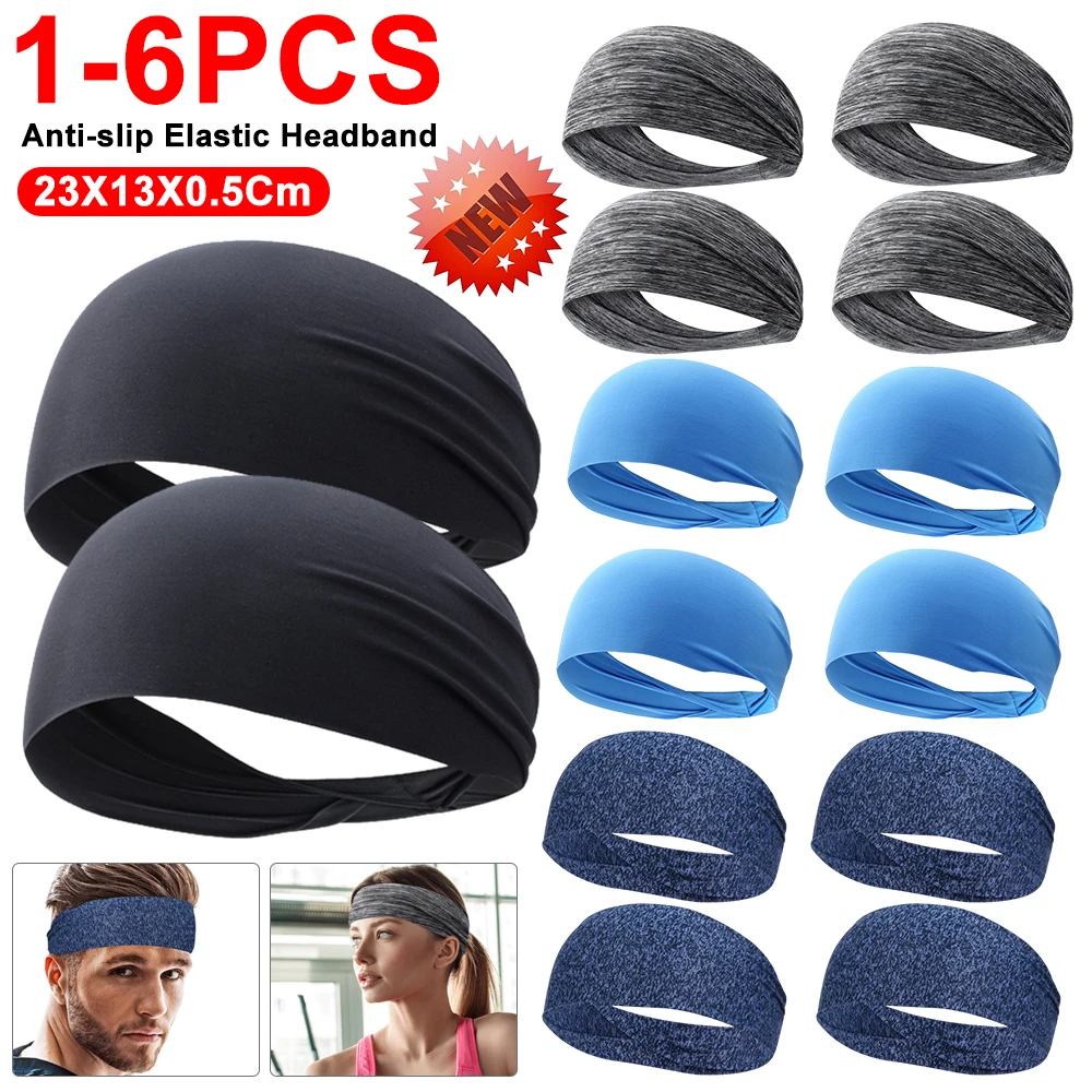 Elastic Sports Headbands Sweat Absorption Headdress Quick Dry Workout Headband Anti-slip Breathable Sweatbands for Yoga Running