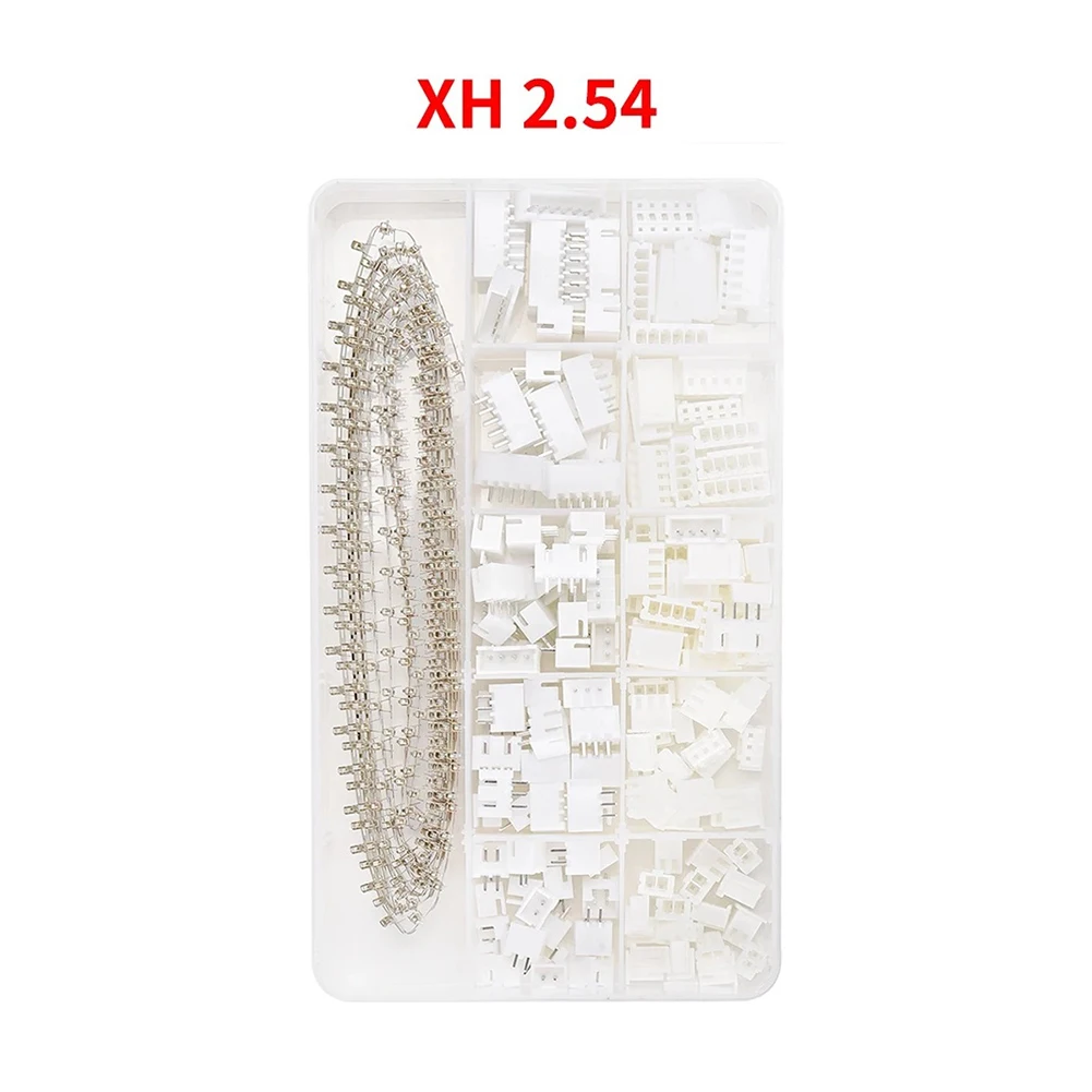 460 قطعة ل JST-XH 2.54 مللي متر طقم توصيل 2/3/4/5/6 دبوس رأس الإسكان موصلات لملحقات أداة المعدات الكهربائية