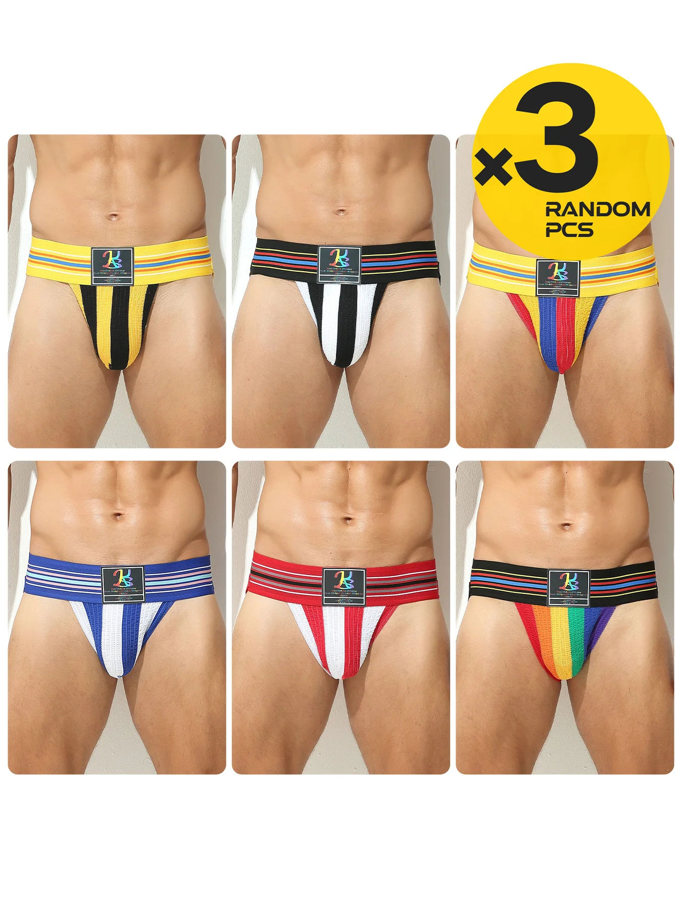 

Men Sexy Jockstrap Thongs Gay Underwear Lingerie Underpants Bikini G String Wide Waist Band Hombre Men LowRise 2/3/4pcs S M L XL