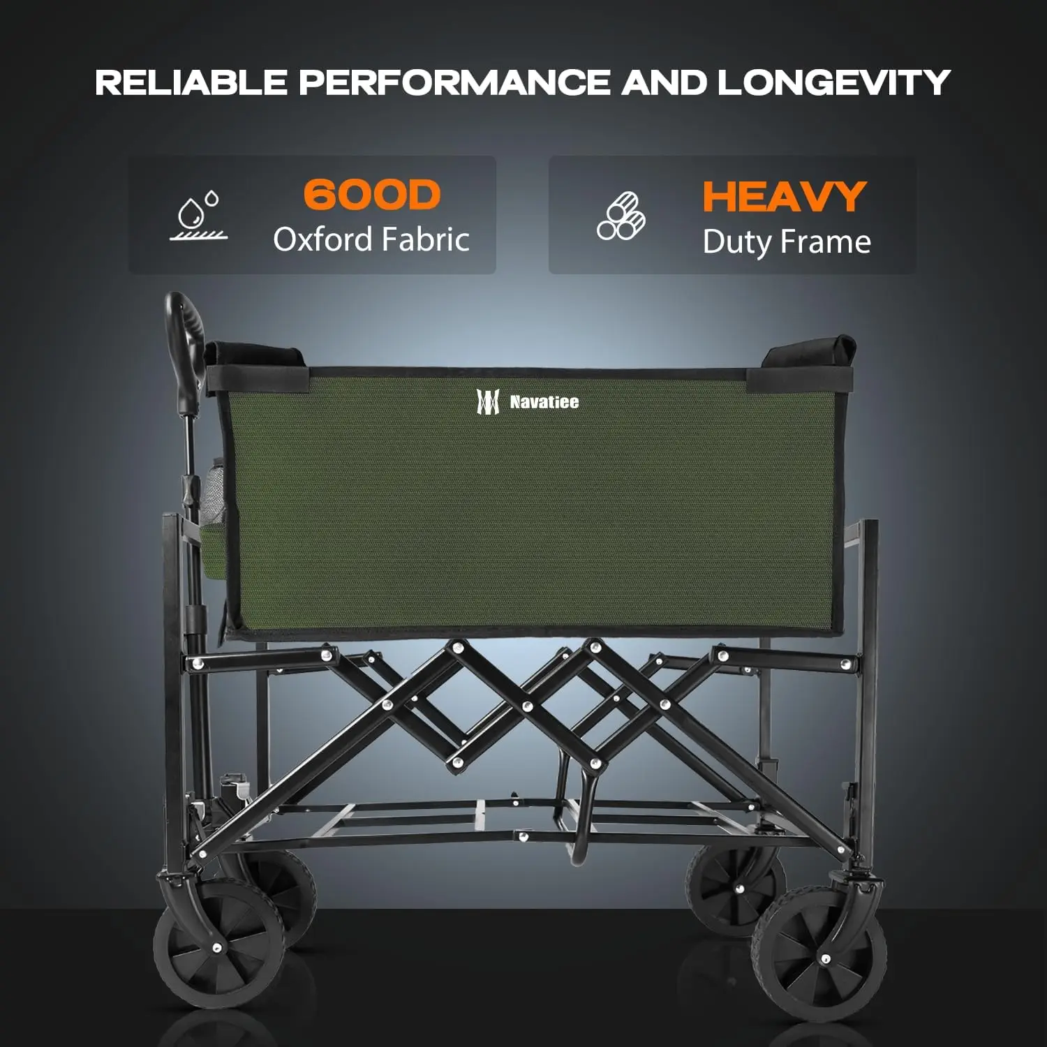 Wagon Pliable Portable avec Roues, Capacité de Poids Artériel, Chariot d'Épicerie Utilitaire, observateur, Mini, Pliable, 220