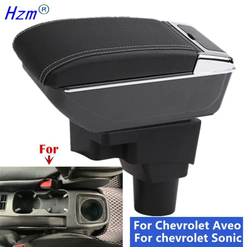 

Подлокотник-бокс для Chevrolet Sonic, центральный органайзер для Chevrolet Aveo, специальные детали для тюнинга салона, автомобильные аксессуары