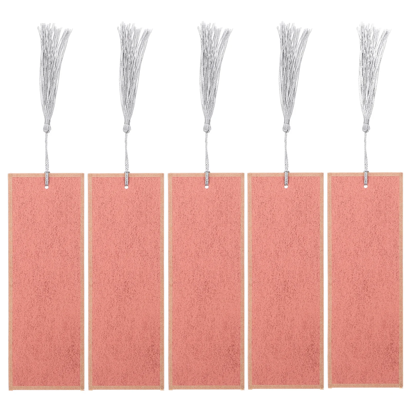 

5Pcs Blank Bookmark Chinese Design DIY Kit with Tassels for Handmade Calligraphy Projects Bulk Artistic Paper Book Markers