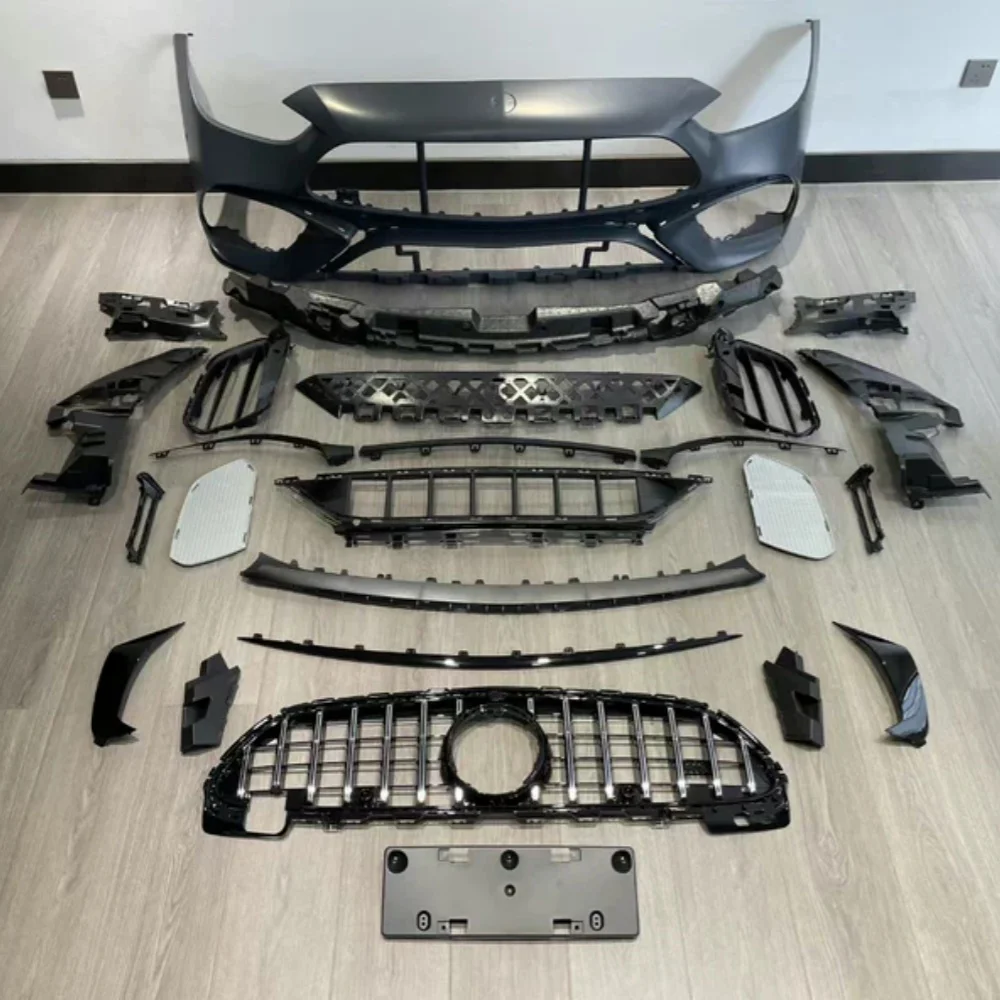 

Передний бампер в сборе для Mercedes-Benz C-class W206 C200 C260, модифицированный C63 AMG Style, передние автомобильные аксессуары