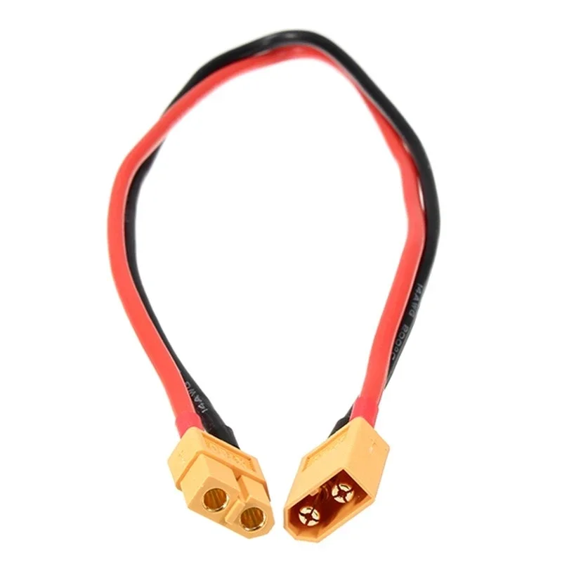 

Разъем адаптера XT60 «мама» к штекерному разъему XT60 с силиконовым проводом 400 мм 14AWG