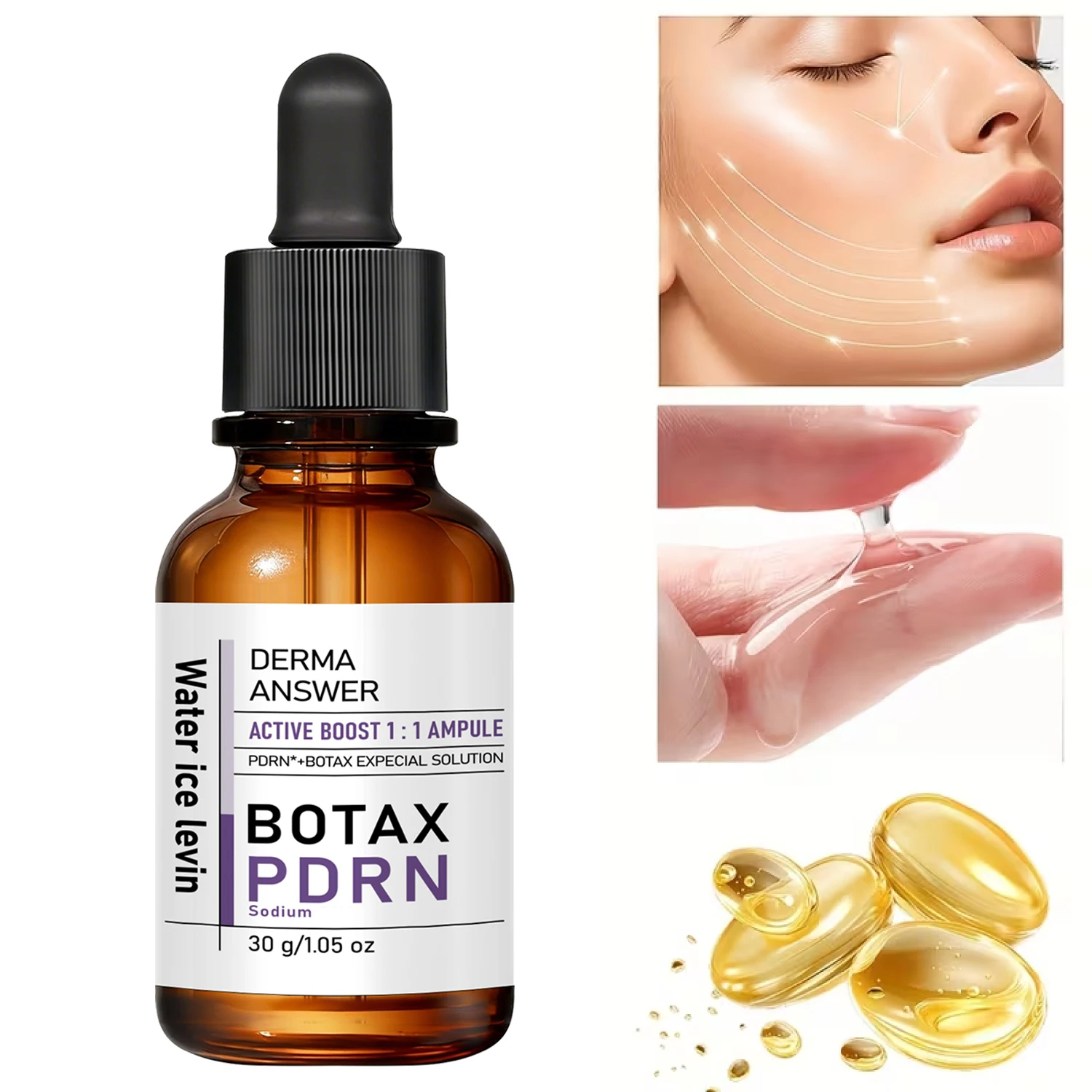 Botax Pdrn Multipurpose Essential Oil for Skin Hair Eyelash Nail Body Massage DIY Deep Nourish Hydrate Repair All in One Care30G