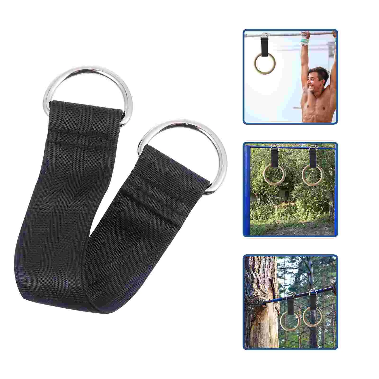 Accessoires d'équipement de Fitness, ceinture de taille, ceintures suspendues d'exercice, anneau de gymnastique, bande de traction pivotante en Nylon et acier inoxydable