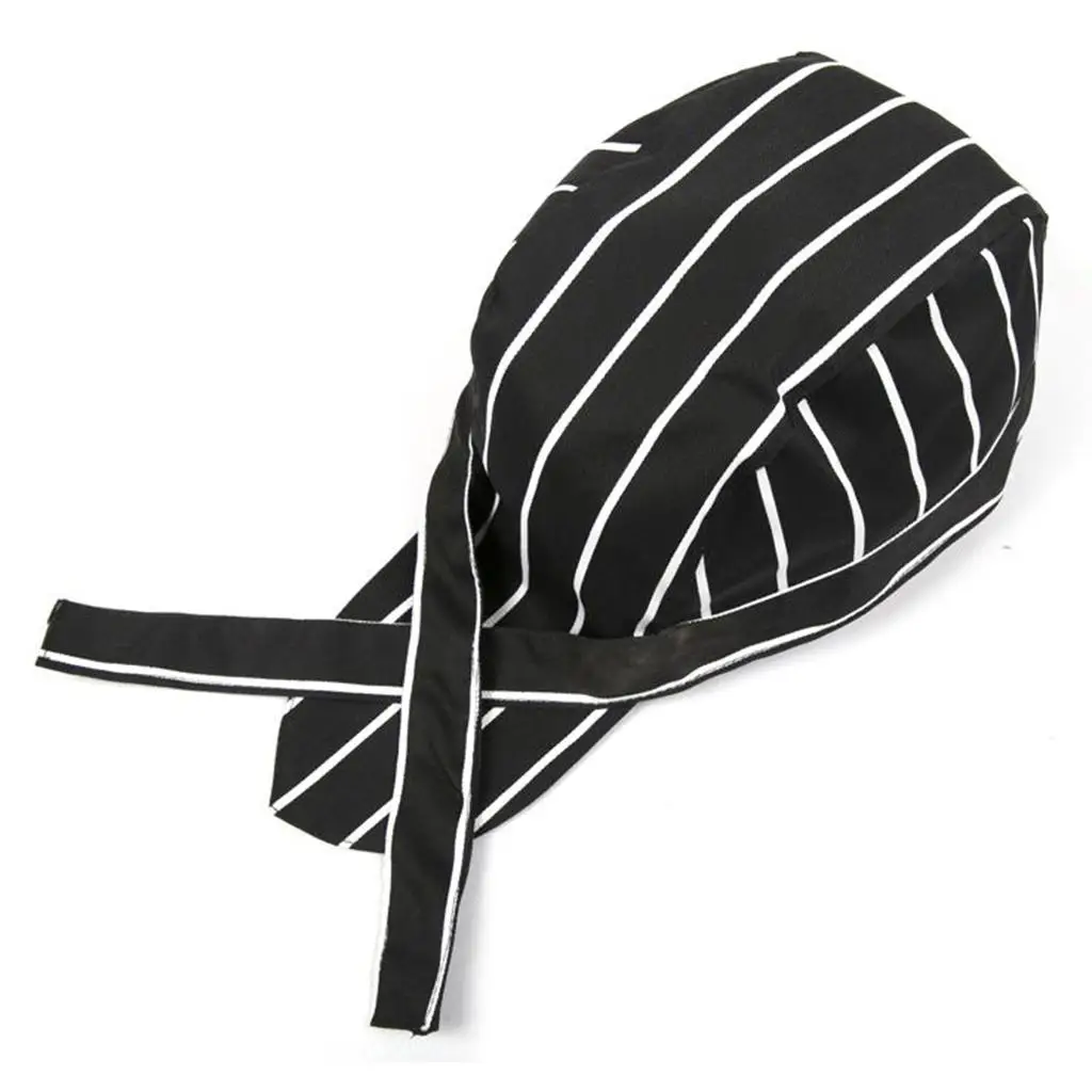 3 pièces unisexe restauration Chef bandeau Bandana tête attaché casquettes