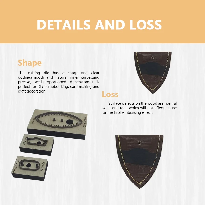 Leather Shield Three-Piece Set Knife Template Easy Material Handling Wear-Resistant for Crafting And DIY Projects