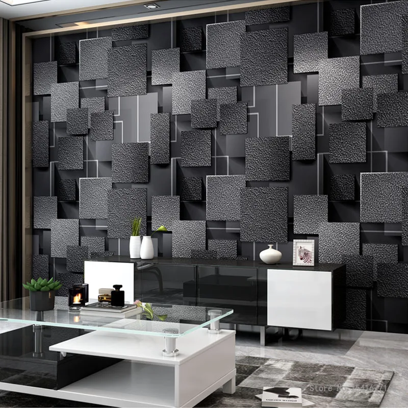 3D Imitation Deerskin Velvet Wallpaper, Three-Dimensional, Abstract, Non-Woven Fabric, Background Wall, Bedroom, Living Room