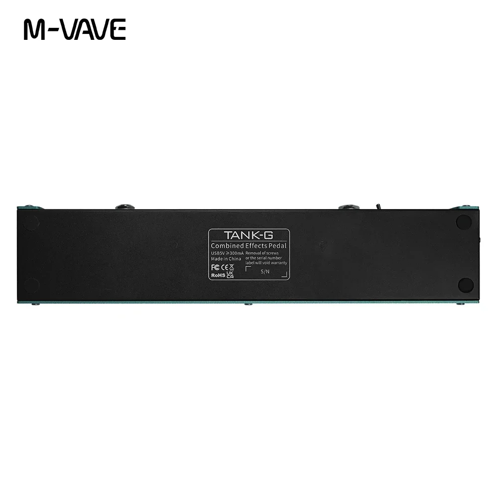 M-vave Tank-G Guitar Multi-Effects Pedal 36 Presets,9 Preamp Slot,3-Band EQ,8 IR Cab Slot,3 Modulation/Delay/Reverb Effect