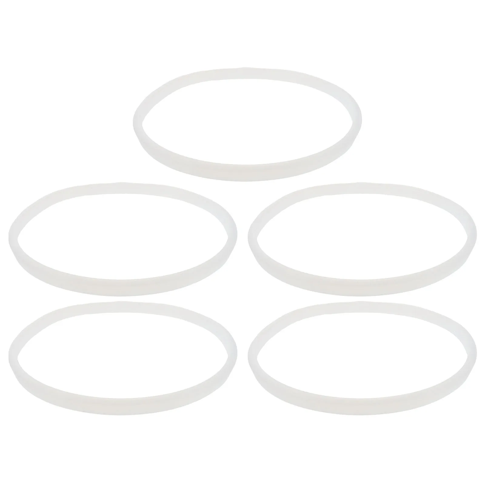 

5Pcs Glass Lid Silicone Seal Gasket - 9.82'' Non Toxic Replacement Ring for Cookware Lids Seals Braiser Stockpot Casserole Tight