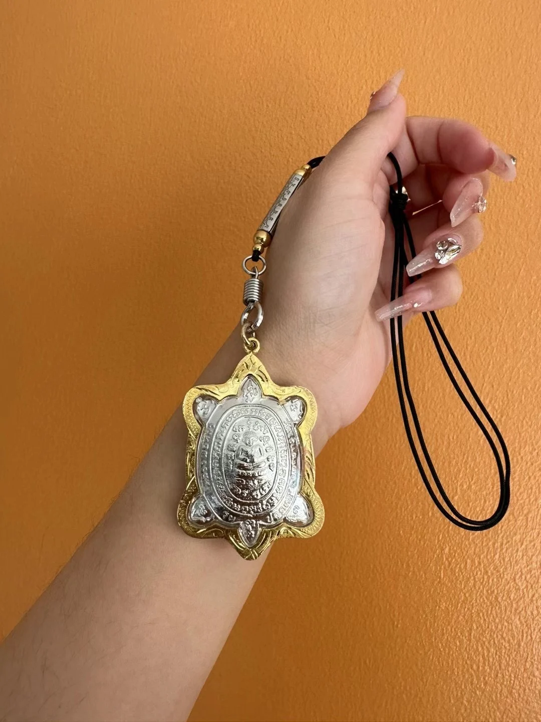 2023 Asia Thailand Success Buddha  Temple silver Amulet bless safe healthy good luck Recruit wealth all powerful talisman