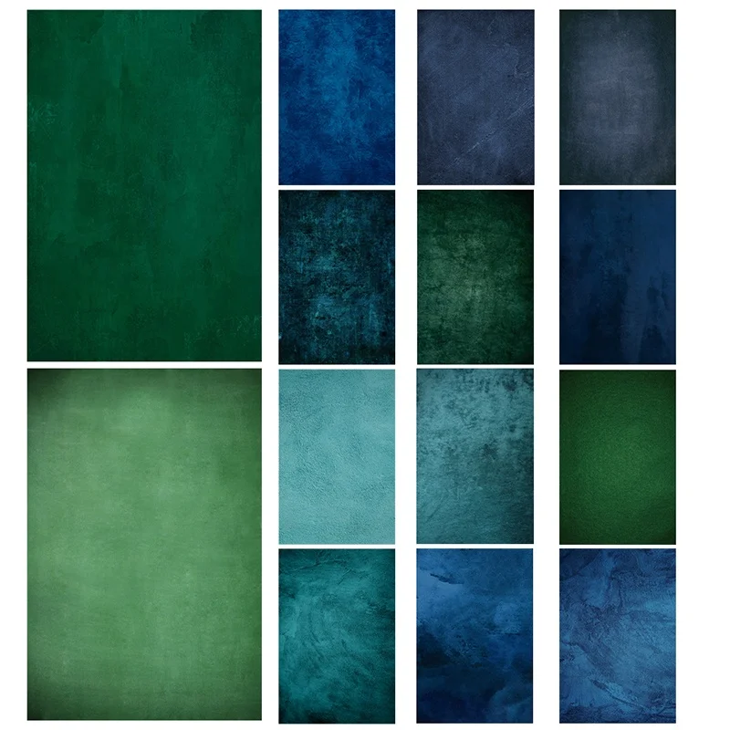 Blue Green Decorative Vinyl Photography Backdrop Cloth Poster Photo Print Studio Props Picture Print Party Decor