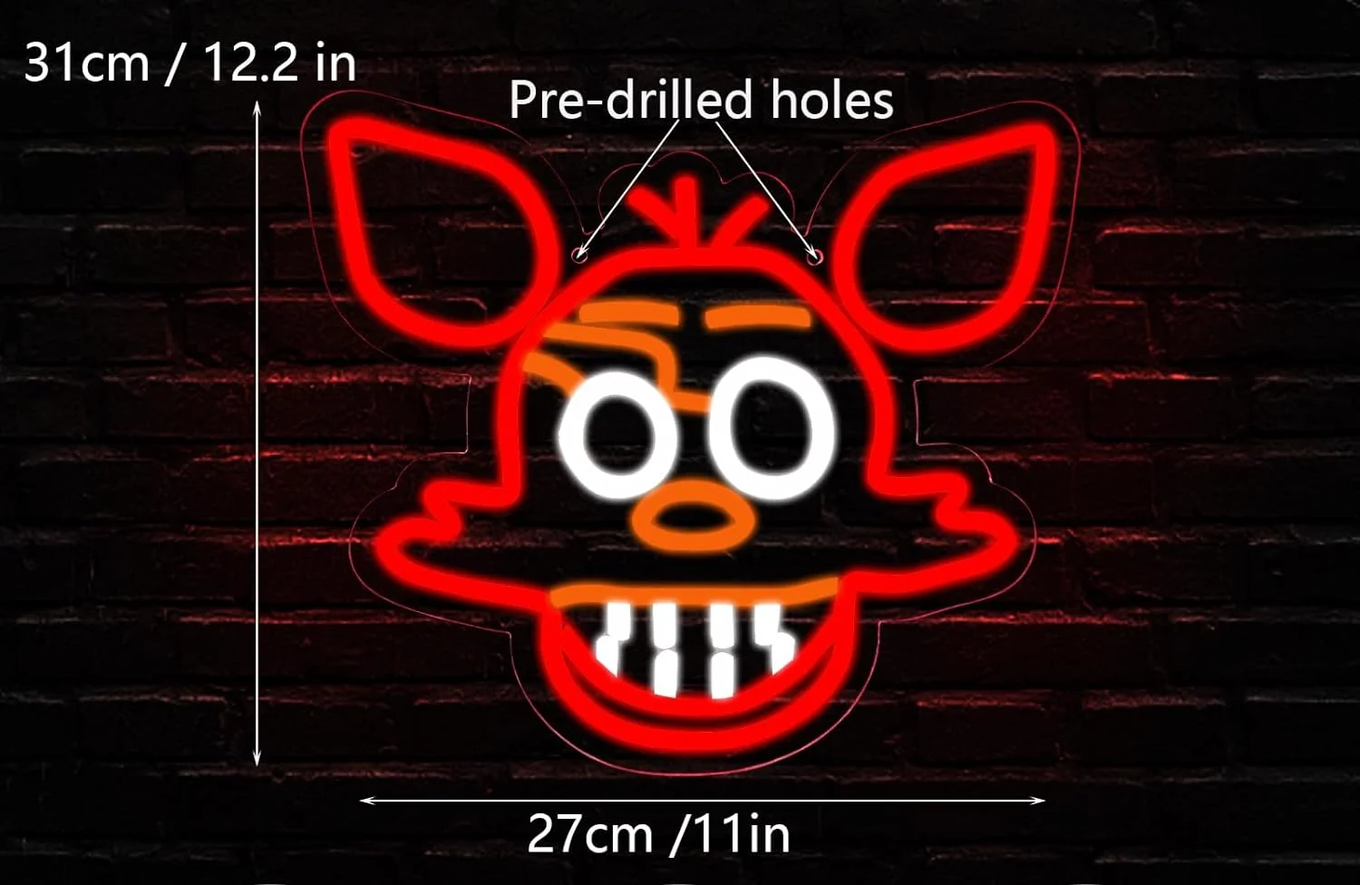 Foxy insegne al Neon LED Neon Light Sign Light Up insegne al Neon decorazione da parete per sala giochi Man Cave Bar Decor Store Club Bistro