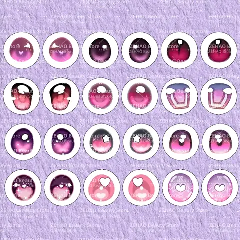 12PCS Glass Cabochon 10MM-40MM Soft Cute And Sweet Glass Eyes   Doll BJD DOLL  DIY Handmade Accessories  JD026