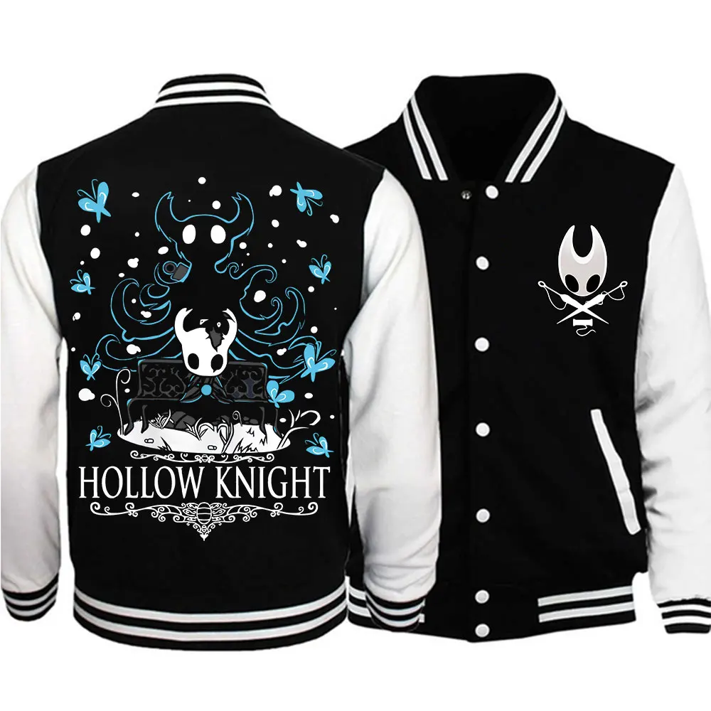 

Hollow-Knight Silksong Graphic Baseball Uniform Jacket Women Baseball Jackets