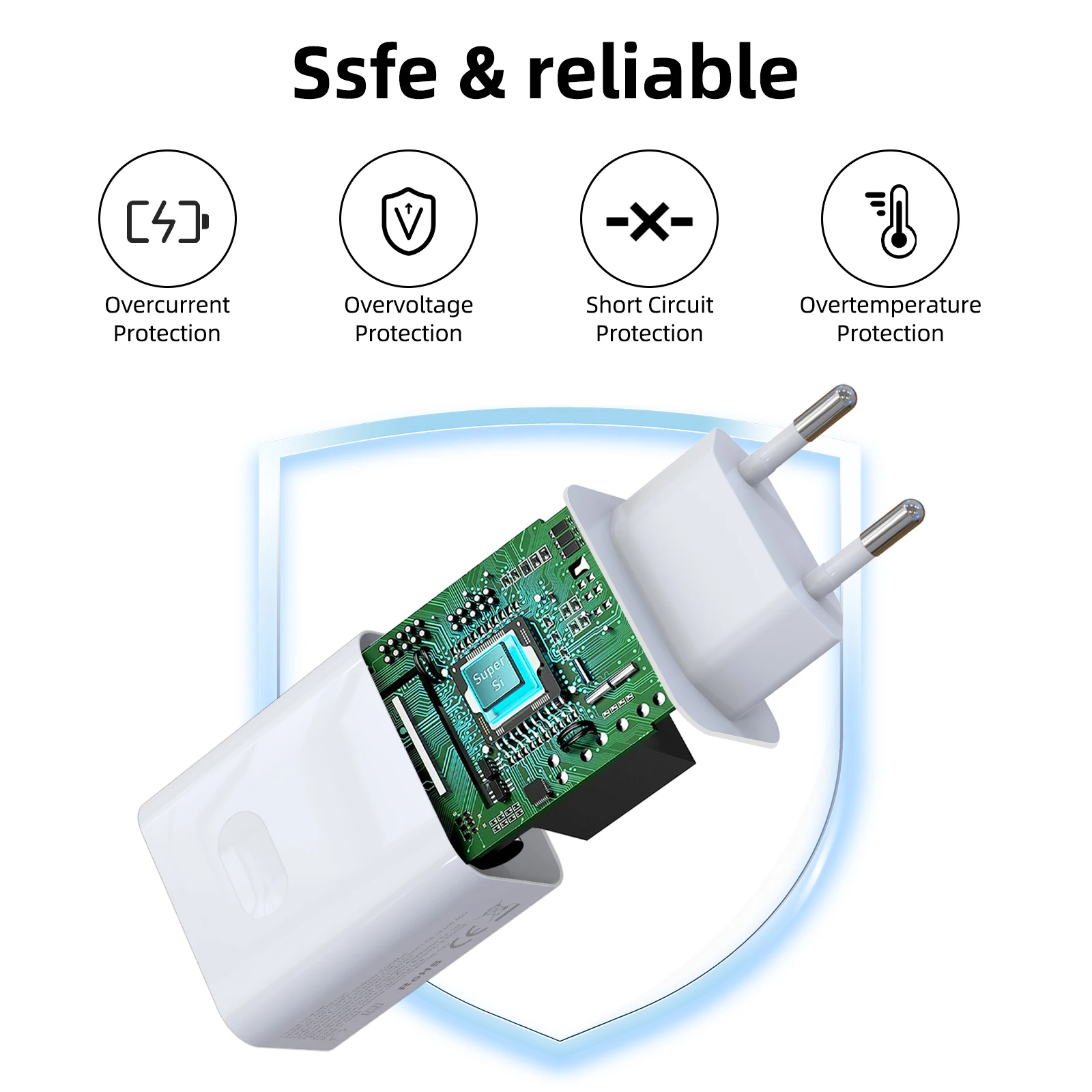 EU 18W QC3.0 เครื่องชาร์จติดผน - Home Office Vivo บทวิจารณ์และราคา