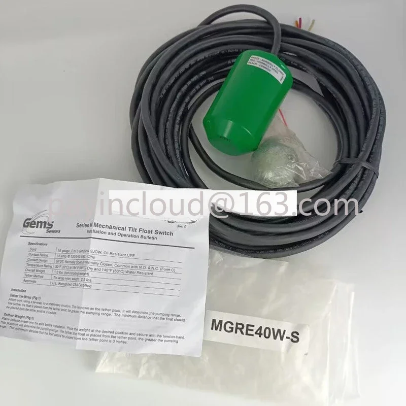 Switch M Series Input Cable Float Switch Original Johnson MGRE20W-FT MGRE40W-S Level