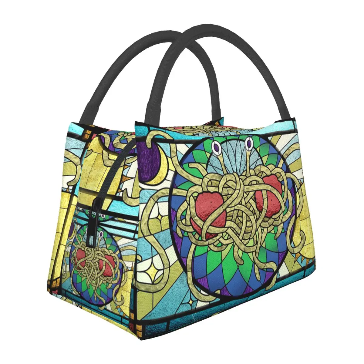 

The Flying Spaghetti Monster Flying Spaghetti Monsterism FSM Lunch Bag Food Boxes Container Cooler Thermal Lunch Box Tote