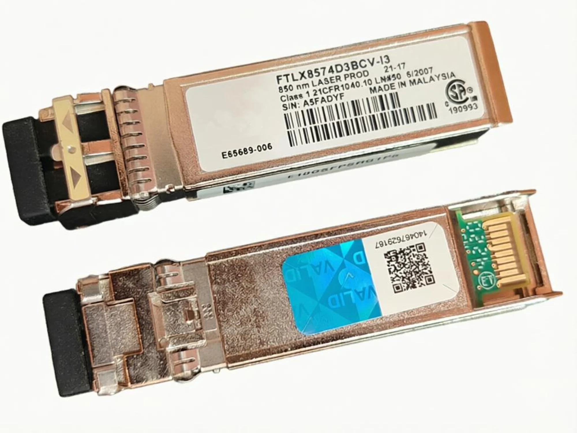 

Трансивер 850 нм 10 Гбит/с SFP INTE-L FTLX8574D3BCV-I3 E10GSFPRG1P5 E65689-006 10G многомодовый оптоволоконный