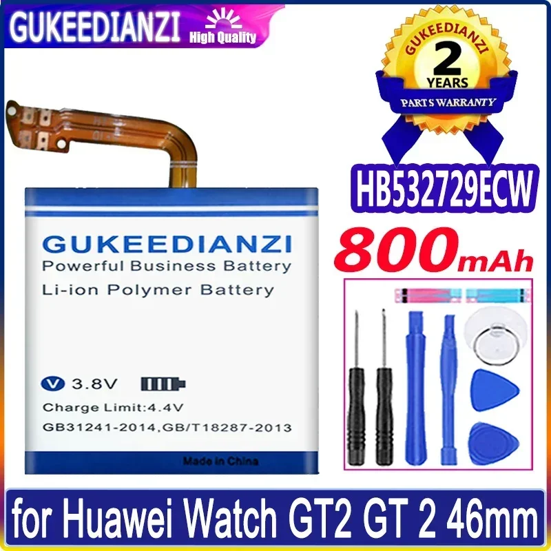 Baterías de teléfono móvil recargables de alta capacidad para Huawei Watch 1 2 Pro 4G/GT GT2 42mm 46mm batería de teléfono móvil portátil