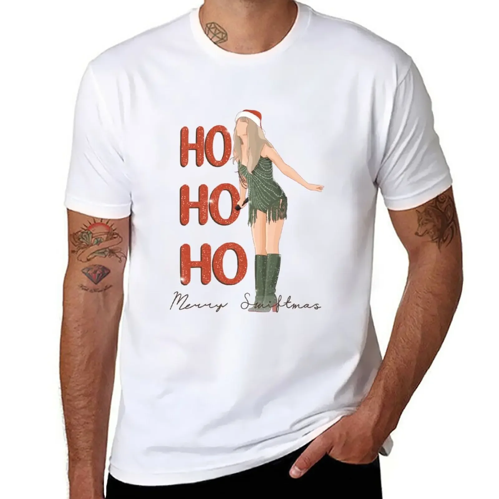 ho ho ho merry swiftmas T-Shirt summer top Anime t-shirt custom t shirts design your own plus size t shirts men t shirt