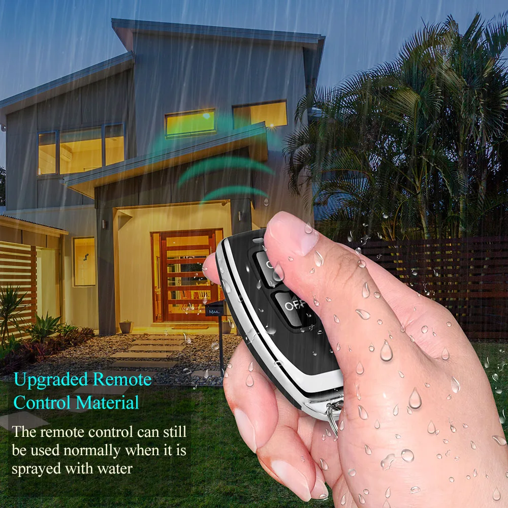 433MHz รีโมทคอนโทรล AC 220V 30A High Power On Off รีโมทคอนโทรลเครื่องส่งสัญญาณ 50m สําหรับปั๊มน้ํา LED/เครื่องใช้ไฟฟ้า