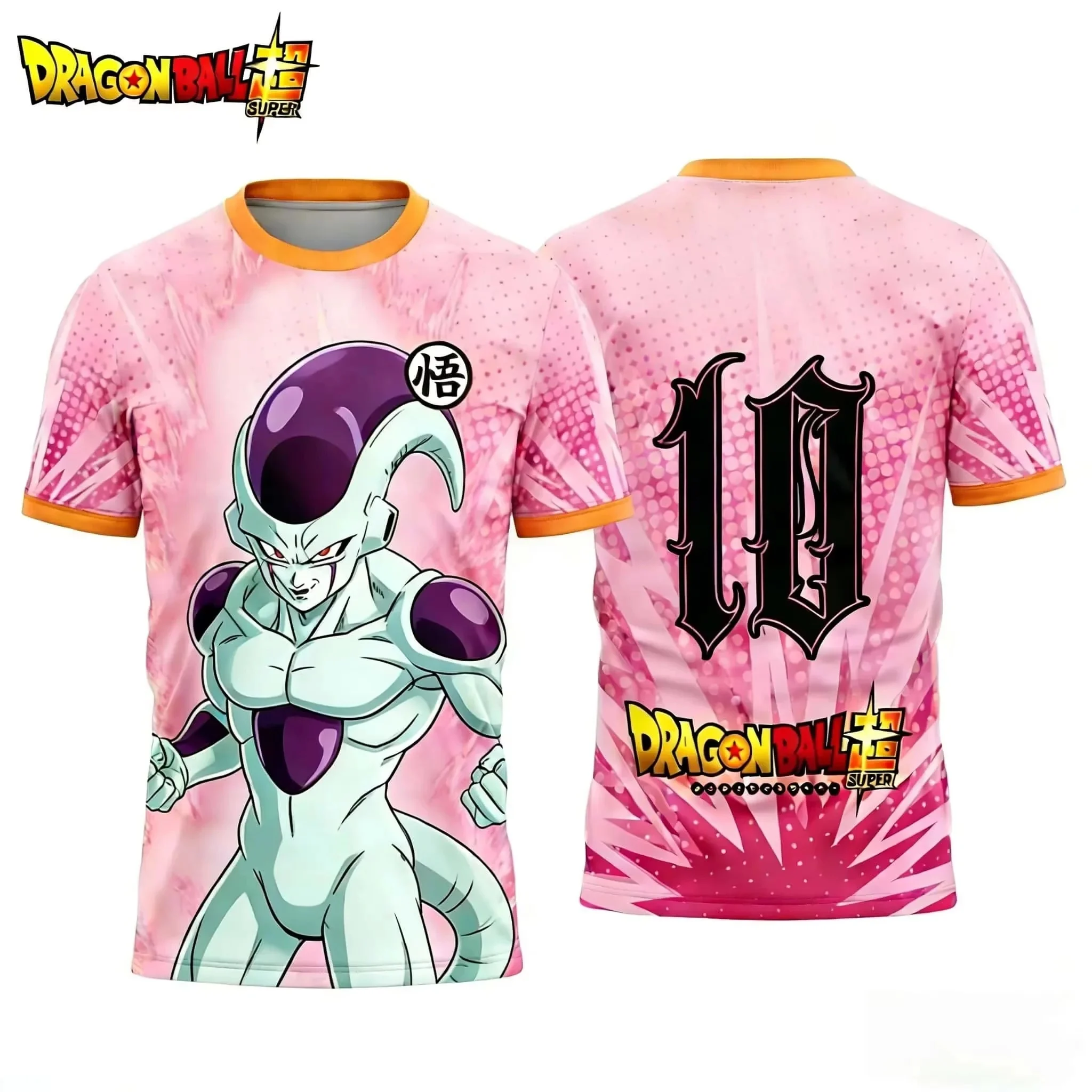 2026 New Dragon Ball Anime Men's T-shirt 3D Printed with Wukong Fighting Pattern No.10 Short Sleeve Sports Street Casual T-shirt