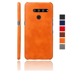 Slim Simplicity Vegan Leather Cover On The For LG V50 G8 G7 ThinQ Coque Luxury PU Leather Case For LG V30 G6 V50thinq Capa Funda