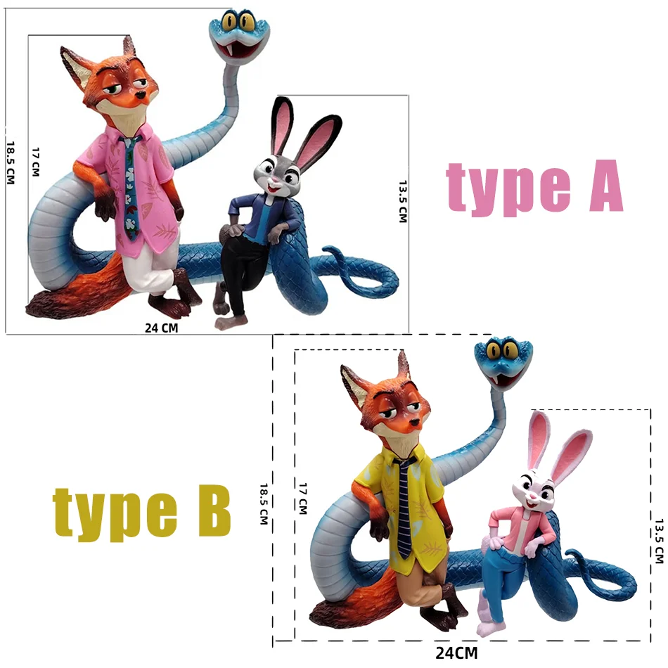 2026 New Crazy Animal City Cartoon Action Model Doll Toys Anime Figure Judy Hopps Nick Wilde Fox Coniglio Bambini Regali Di Natale