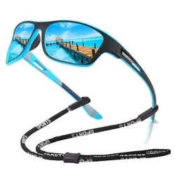 Fashion Sports Sunglasses With Chain Men Women Brand Designer Retro Sun Glasses Cycling Climbing Fishing Eyewear