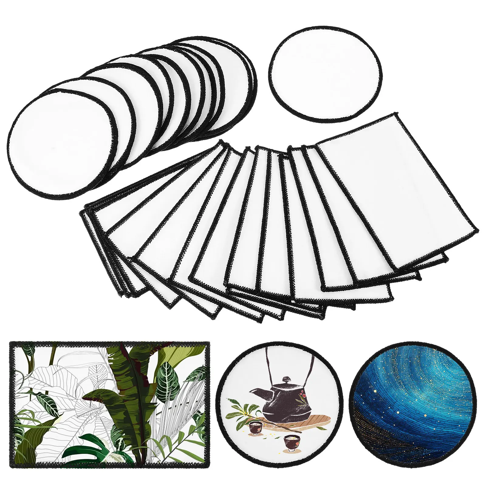 Hat Sublimation Blank - 30Pcs Blank Iron-on Patches Sublimation Blanks