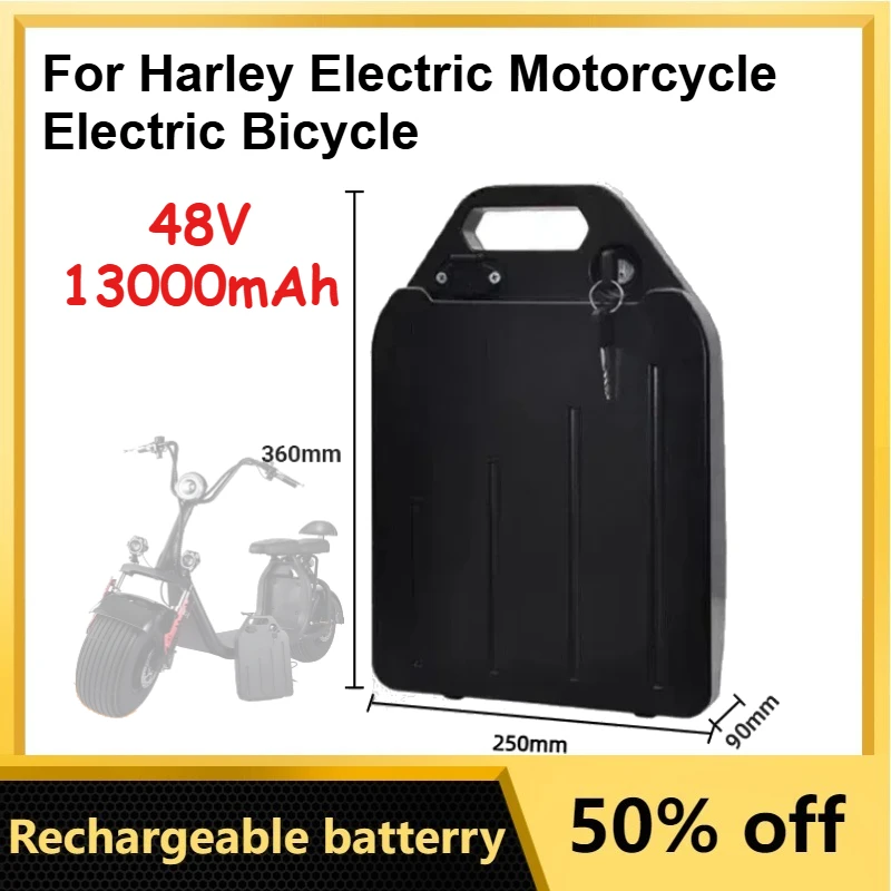 

18650 48V High Quality Lithium Battery 13S 15Ah for Harley Electric Motorcycle Electric Bicycle Batteries With 67.2V 3A Charger