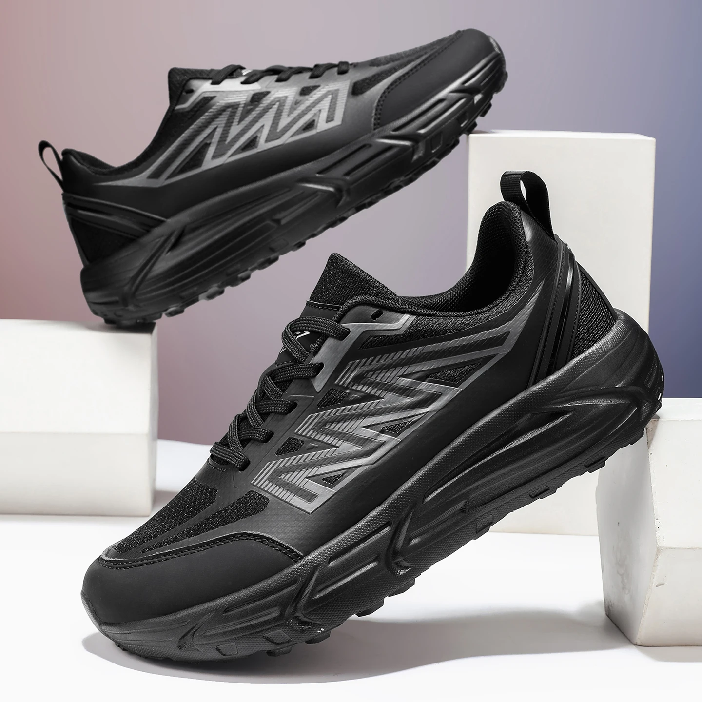 

Couple Style Casual Sports Shoes New Outdoor Breathable Mesh Sneakers Non‑Slip Wear‑Resistant Shock Absorption Hiking Shoes