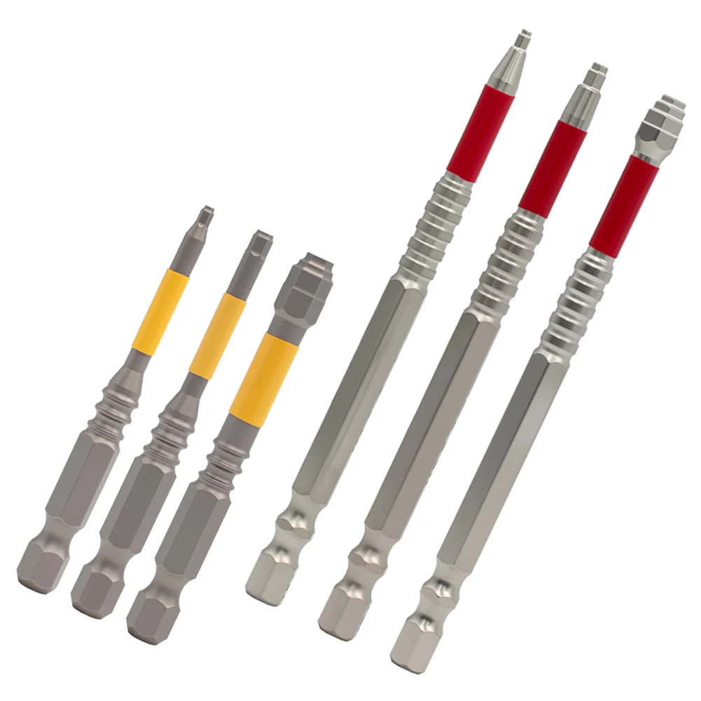 6pcs Professional Grade Screwdriver Bits with Pagoda Socket Design for Reliable Performance in Heavy-Duty Tasks