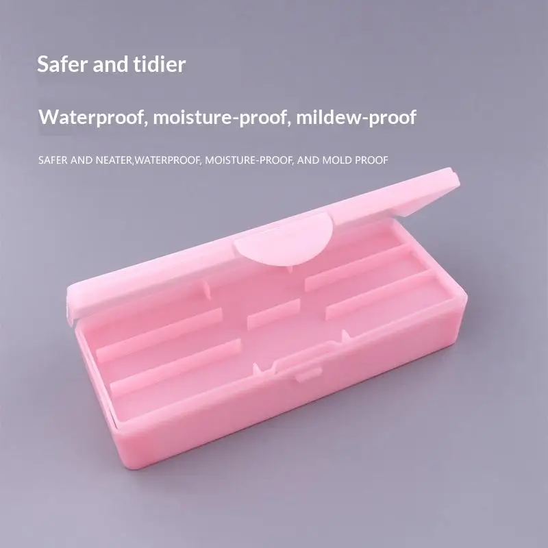 Double Layer Frosted Nail Storage Box Removable Tray Large Capacity For Home Manicure Salon Use Nail Tool Organizer Case