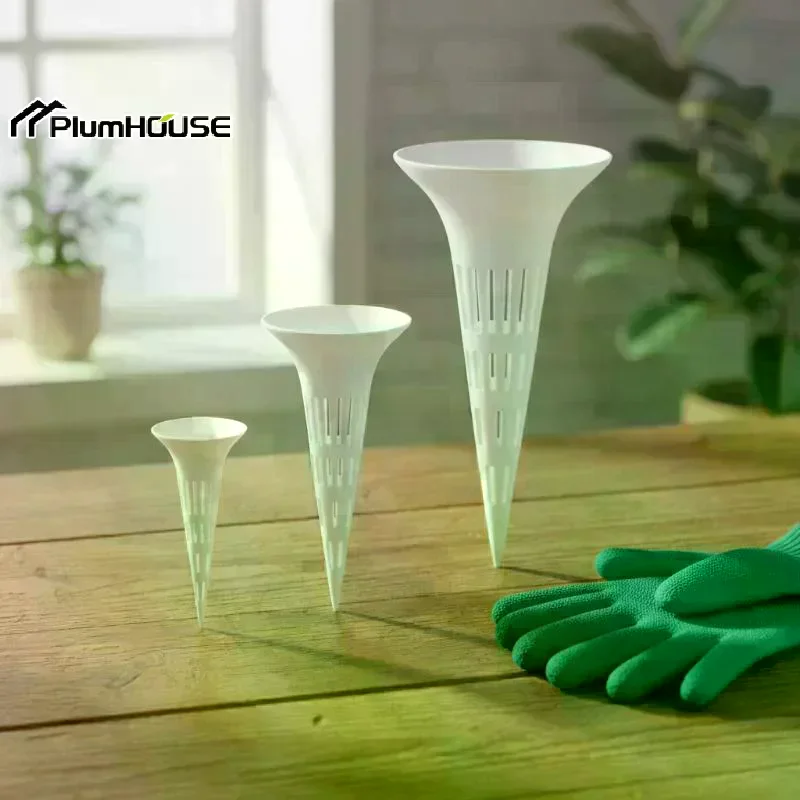 Bonsai Plant Watering Device Conical Root Aeration Spike Breathable Irrigation Tool for Pots Home Garden Use 3pcs