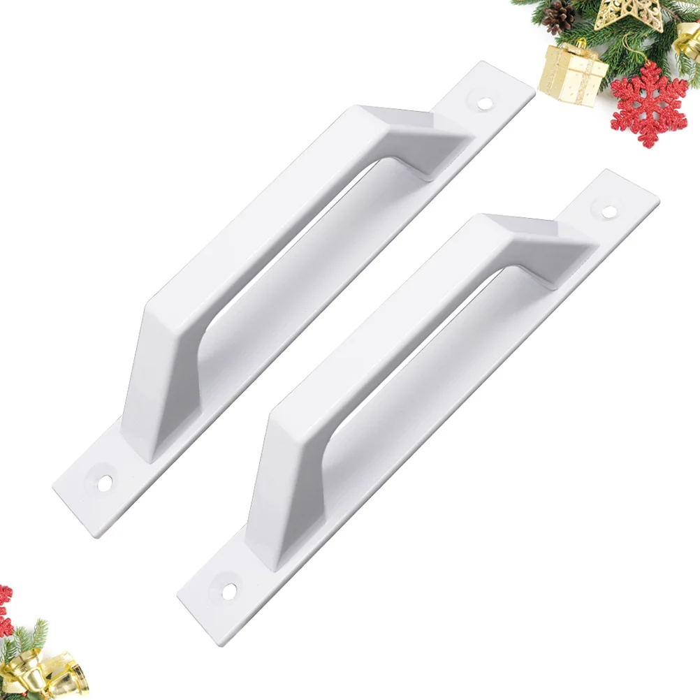 

2Pcs Aluminium Alloy Industrial Door Handle Bar Pull Handle for Gate Shed Cabinet Door Stair Railing Bathroom Hanging