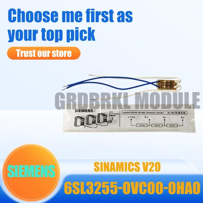 

Brand New Original SIEMENS 6SL3255-0VC00-0HA0 6SL3 255-0VC00-0HA0 SINAMICS V20 bus interface