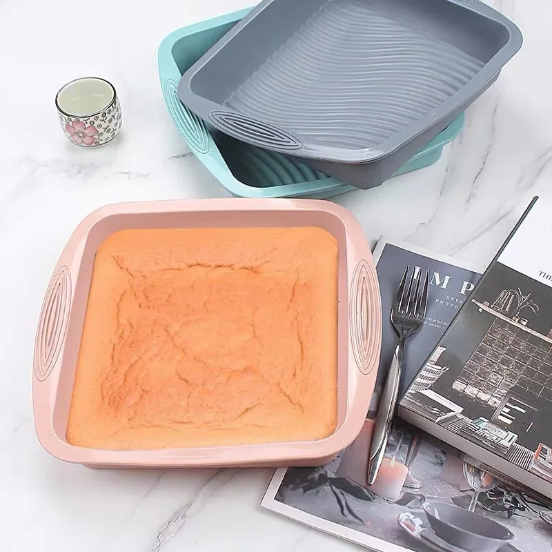 Food Grade Round Square Cake Mold Heat-resistant Silicone Baking Tray Baking Utensil