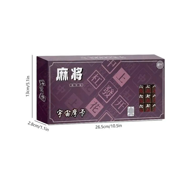 Travel Size Mahjong Set Mahjong Board Game Set For Adults And Family Portable Mini Chinese Mahjong Set Student Dormitory