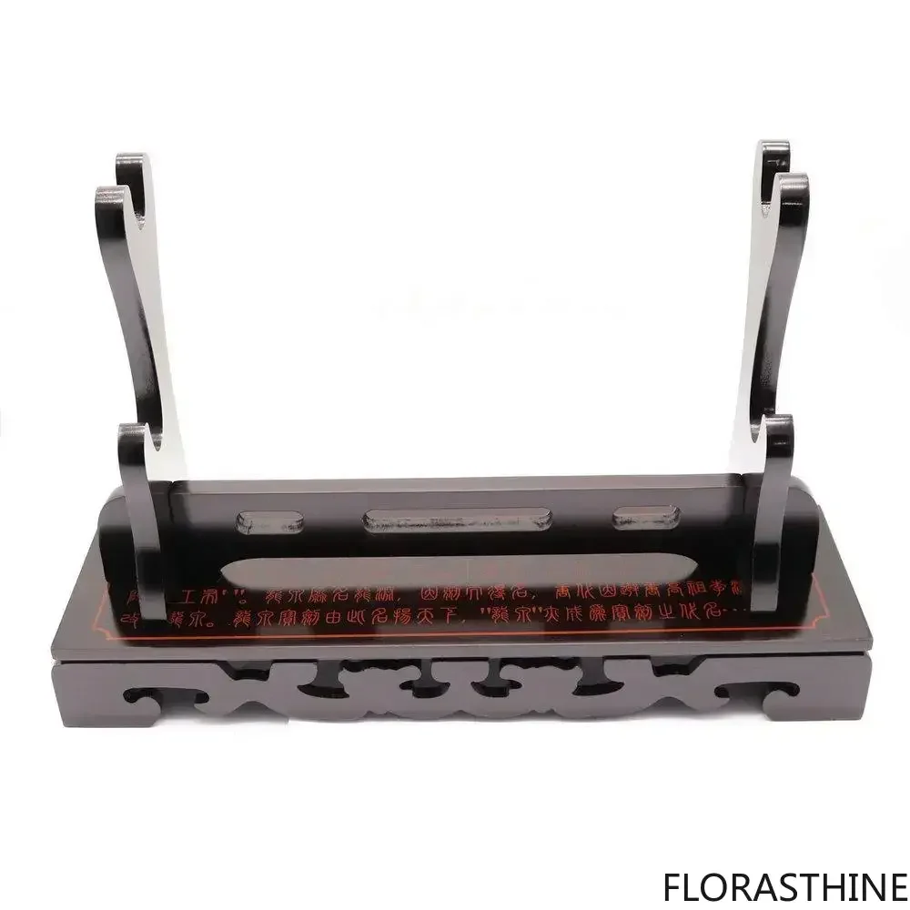 Lacquer Finish Seal Script Samurai Sword Tanto Katana Holder Stand Display 2 Layer