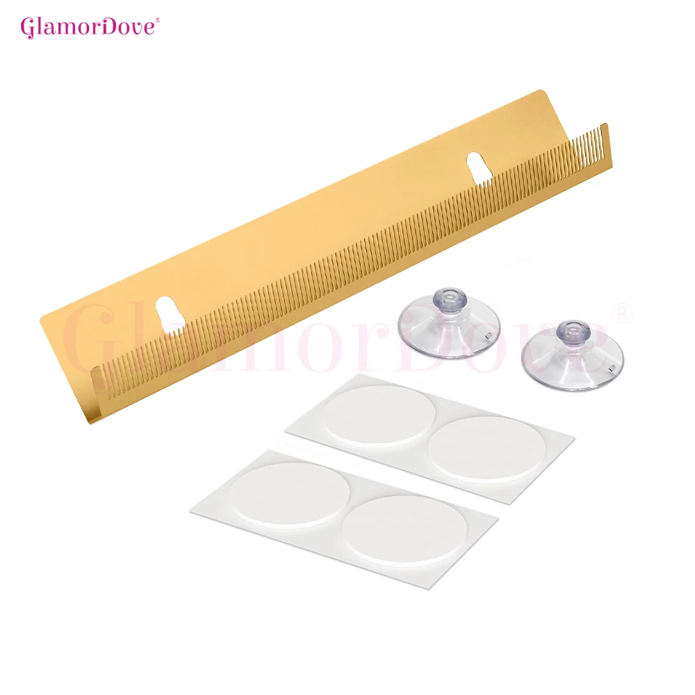 GlamorDove Hair Extension Holder – Stainless Steel Hair Stand for Washing, Styling & Drying Weft, Clip-In & Tape-In Extensions