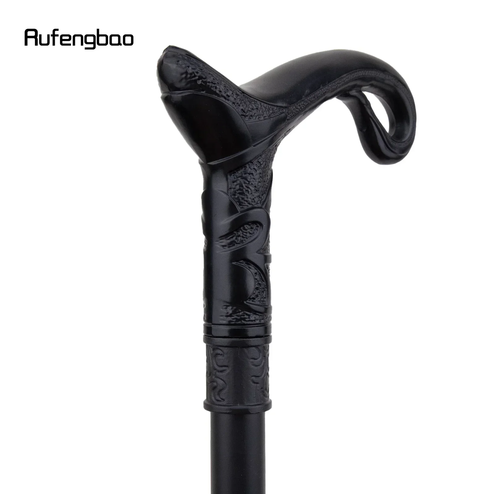 Black Luxury Curve Line Type Walking Cane Fashion Decorative Walking Stick Gentleman Elegant Cosplay Cane Knob Crosier 93cm view 4
