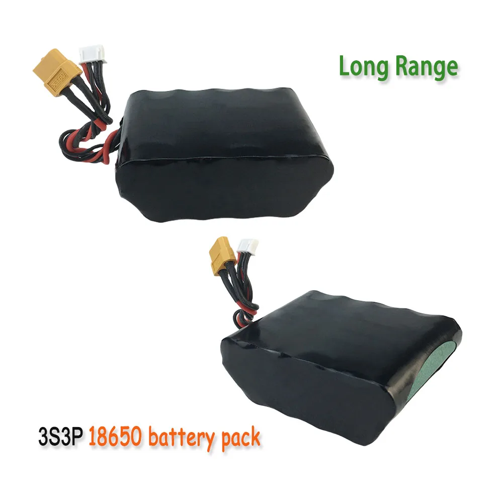 High Capacity UAV 3S3P 12V 10.5Ah 12.6V Rechargeable Li-ion Battery ，For Various RC Airplane Quadrotor XH2.54-4P XT60