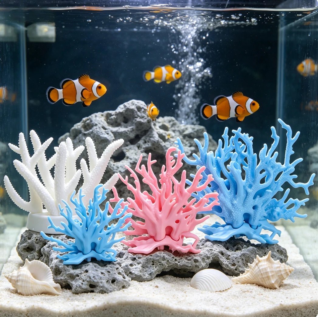 Fish Tank, Aquarium, Landscape Beautification, Coral Branches, Rockery, Shell Simulation, Water Tank Decoration, Sea View
